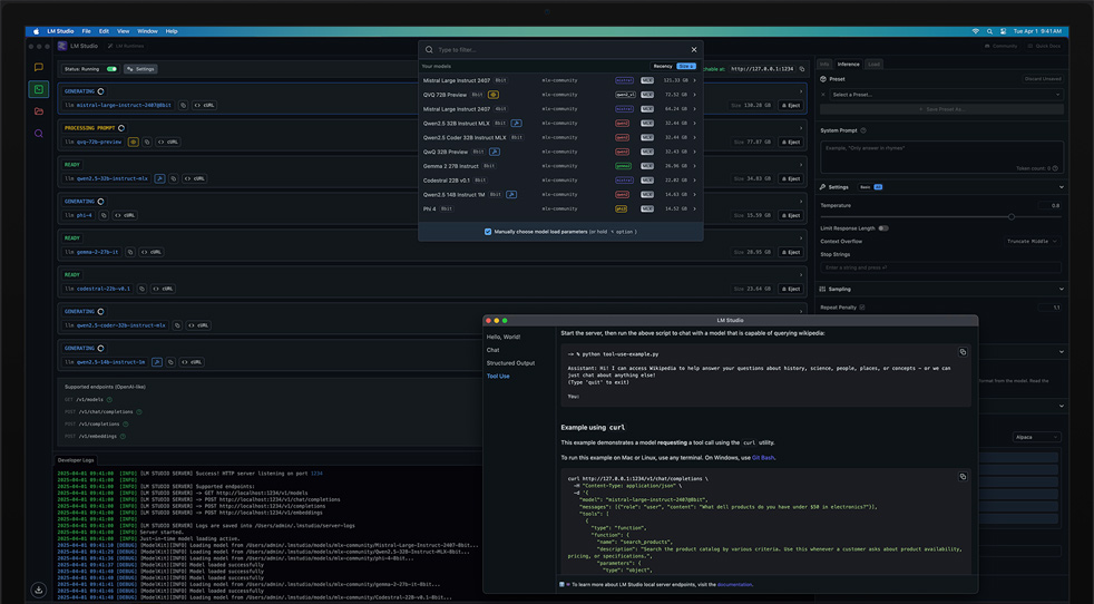 M3 Ultra Mac Studio upotrebljava LM Studio i Apple MLX za pregled modela učenja