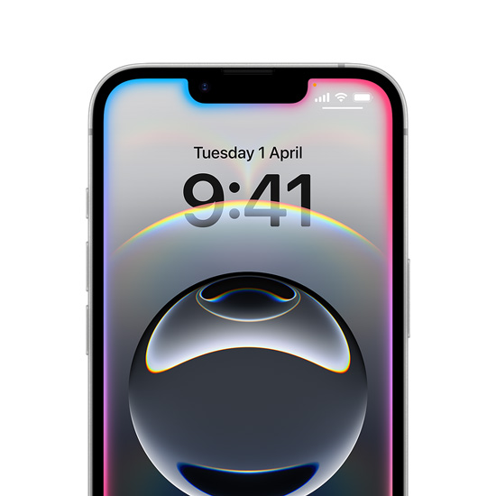 iPhone 16e showcasing colorful glowing edges around the Lock Screen