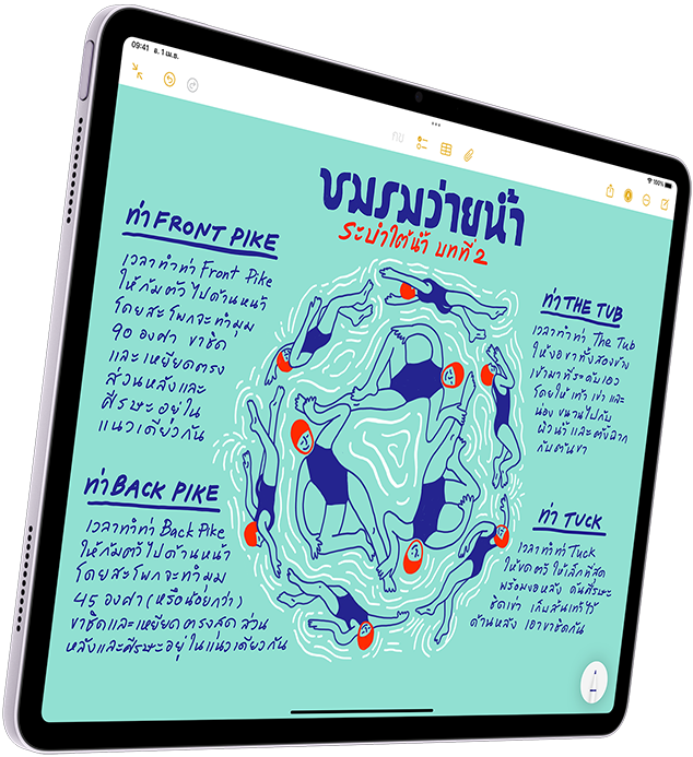 iPad Air สีม่วง