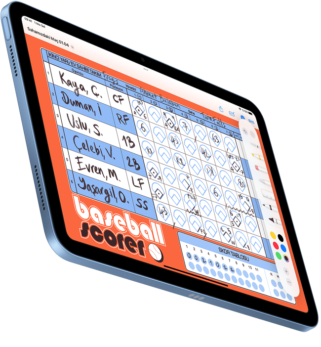 PDF İşaretleme ile oluşturulmuş bir el yazısı belge iPad’de gösteriliyor.