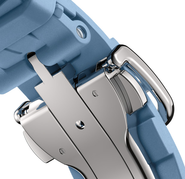 Apple Watch Hermès Series 11 Kilim Armband, Farbe Bleu Pastel, Schließe Silber