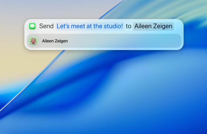Esempi di utilizzo di Spotlight per l’invio di messaggi